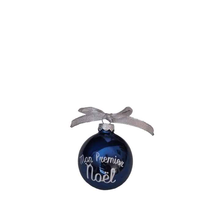 Boule de Noël en verre personnalisée